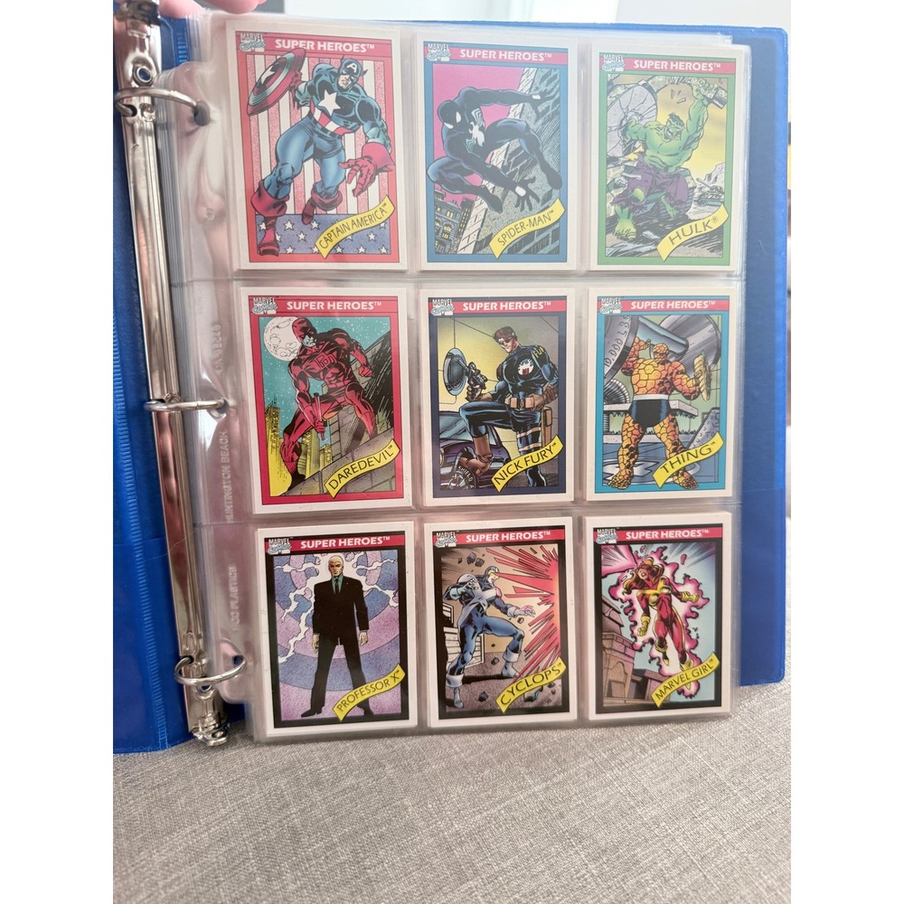 1990 Impel Marvel Universe Series 1 Base Set No Holograms Spider-Man Wolverine